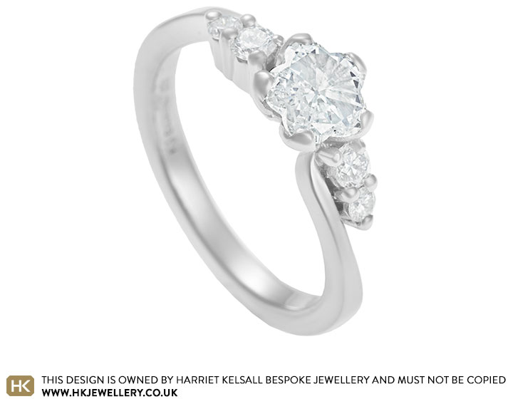 Joanne’s floral inspired engagement ring