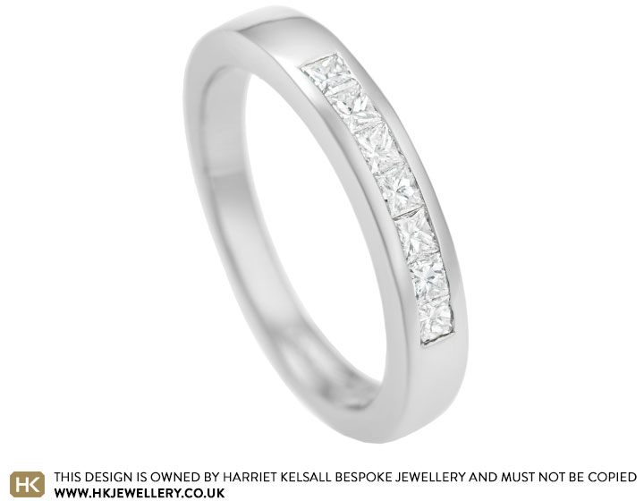 Palladium half hot sale eternity ring