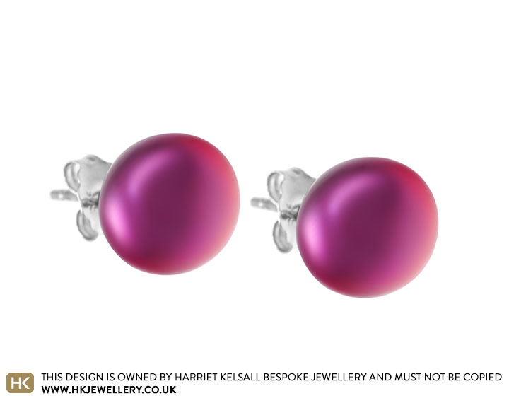 Ear Piercing Studs Earrings Silver 5mm Hot Pink India  Ubuy