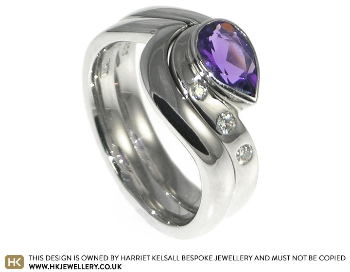 Alan and Natalie loved the rich purple tones of amethyst