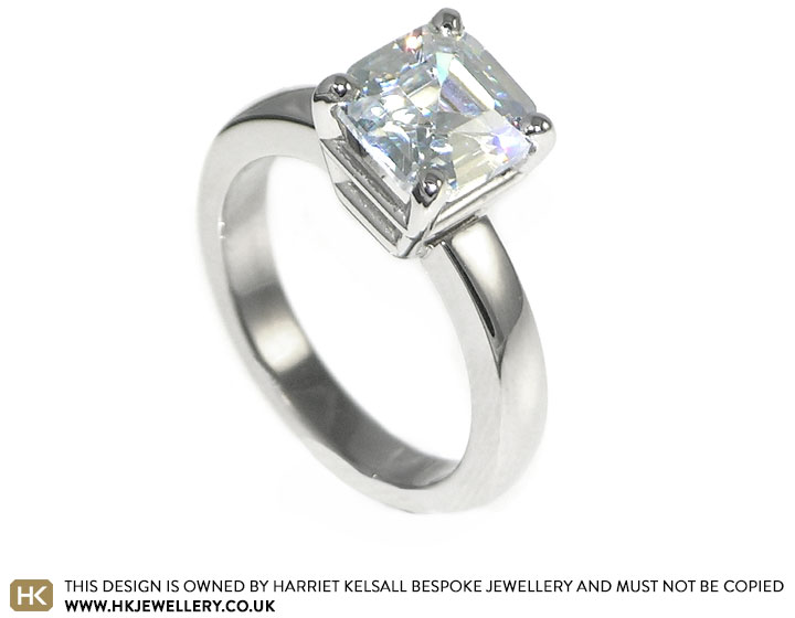 Greg wanted an asscher cut stone in Destiny's engagement ring