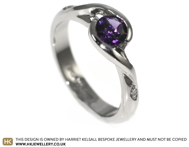 Anne loved the deep purples of the amethyst