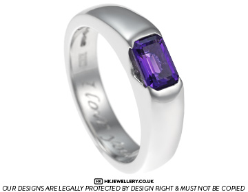 Dawn's Amethyst and Platinum Engagement Ring