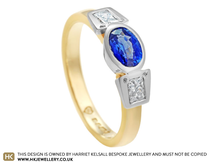 Maureen's Ceylon sapphire and diamond dress ring