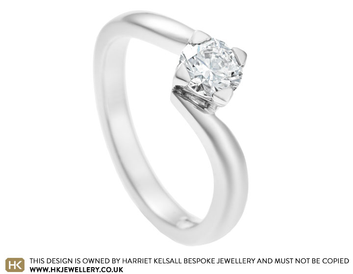 Rebecca's 0.40ct diamond twist style engagement ring