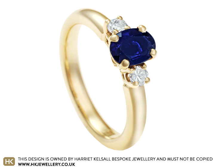 Pamela's sapphire and diamond dress ring