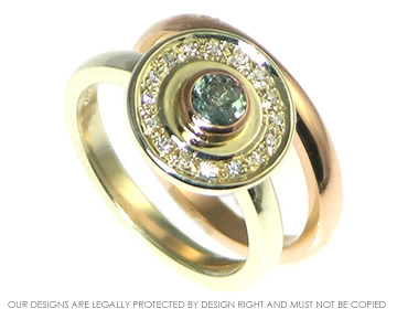 Eilidh and Stephen loved the idea of  Alexandrite in their engagement ring