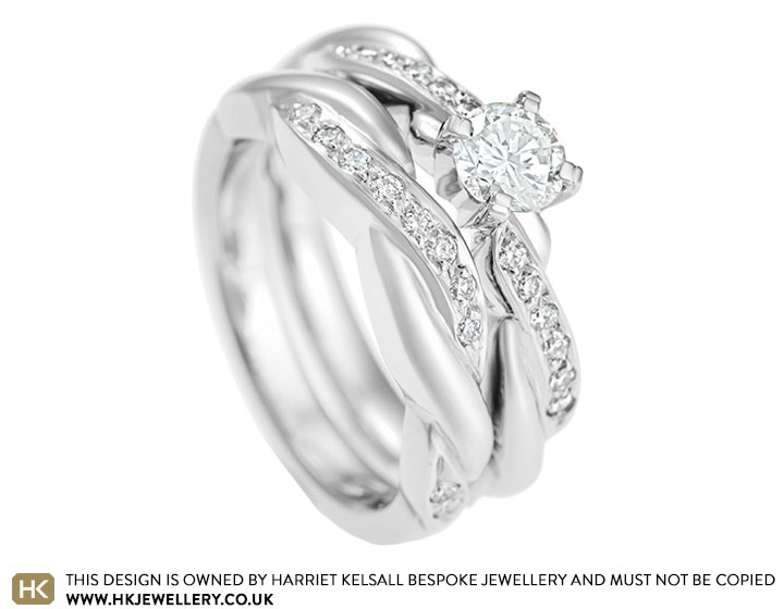 Emmy's platinum and diamond wedding ring