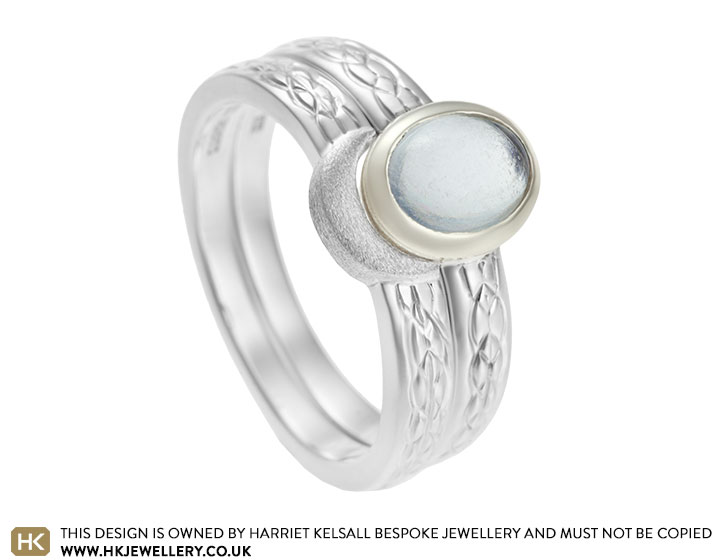 Kayleigh's Moon inspired wedding ring 