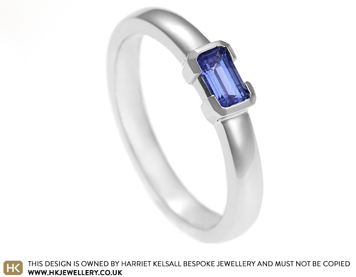 Kat's ice and snow inspired tanzanite engagement ring