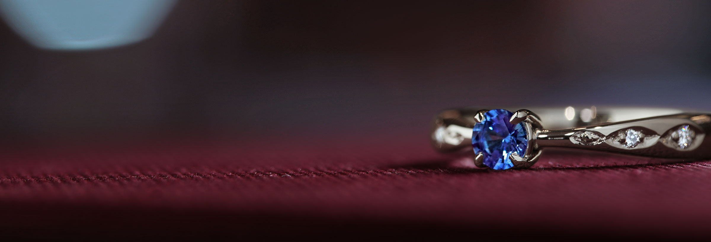 Blue Sapphire engagement ring