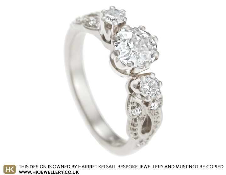 Carolyn's Vintage Inspired and Inherited Diamond Engagement Ring