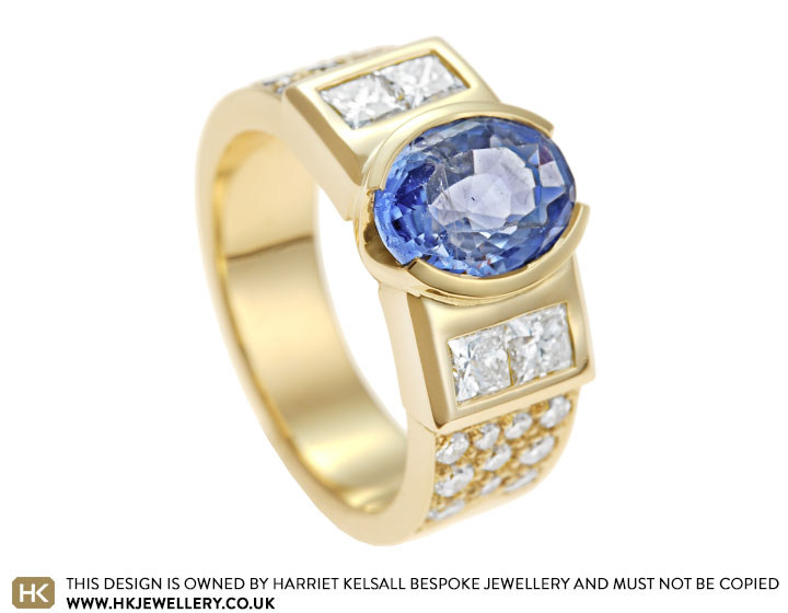 Avril's sapphire and diamond dress ring