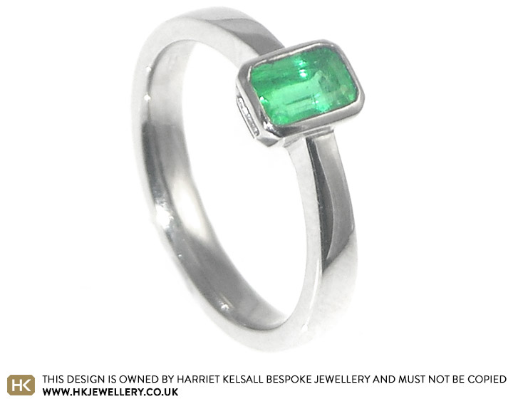 Paul wanted an emerald engagement ring