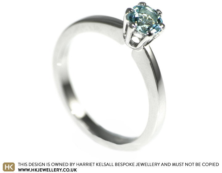 Grant wanted an aquamarine in Emily's engagement ring