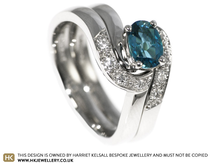 Jay wanted to surprise Heather with a stunning London Blue Topaz