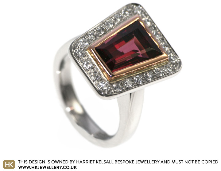 Kerrie's absolutely stunning garnet engagement ring