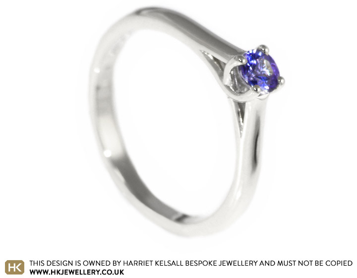 Annelouise's stunning tanzanite engagement ring