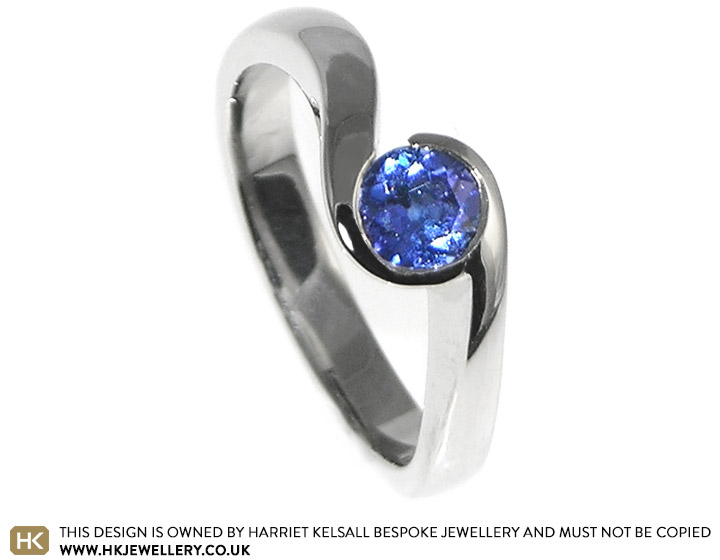 Jason and Alice wanted to use thier own Tanzanite in an eternity ring