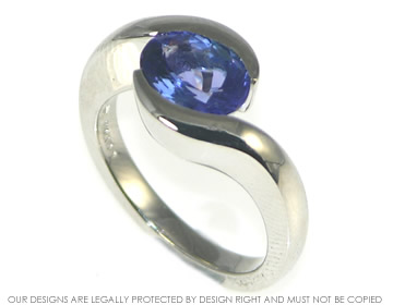 Daniel used his own tanzanite in Lauren's engagement ring