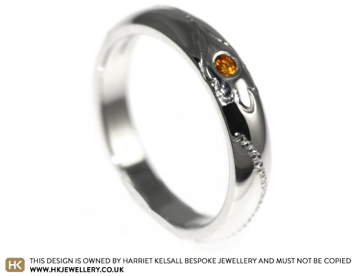 Dan wanted an autumnal inspired engagement ring