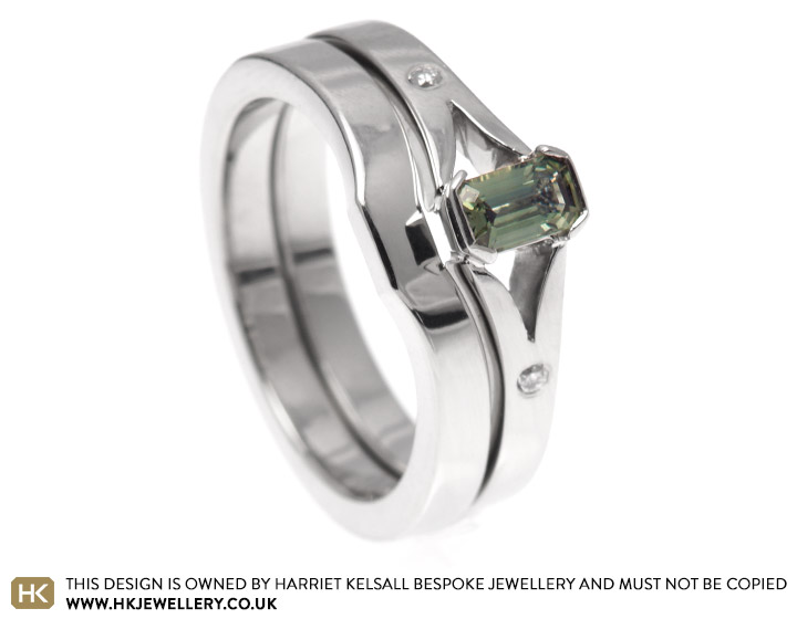 Peter and Dianne loved the green sapphire