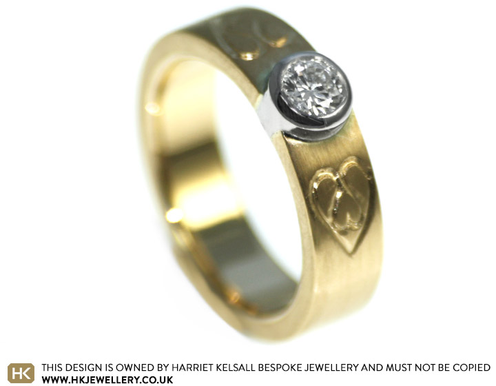 Mark and Karen love history and wanted a medieval inspired ring