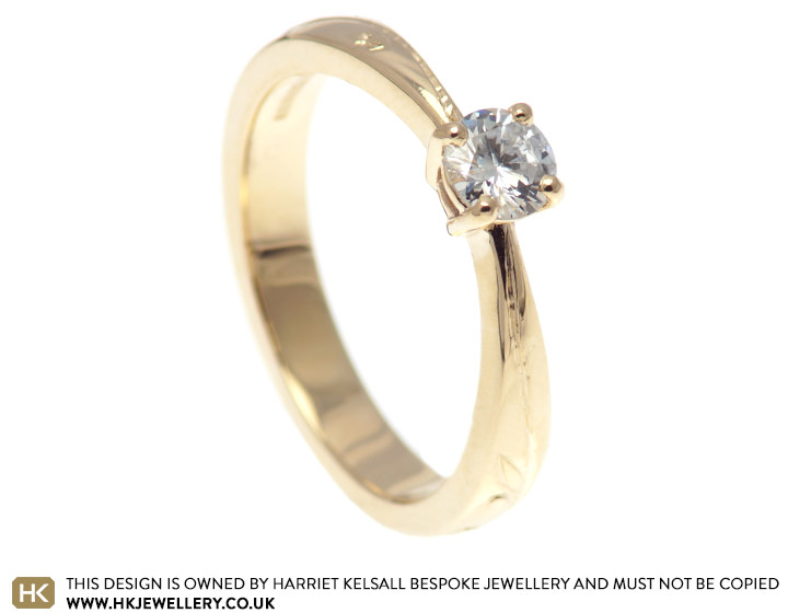 Catherine's recycled diamond engagement ring