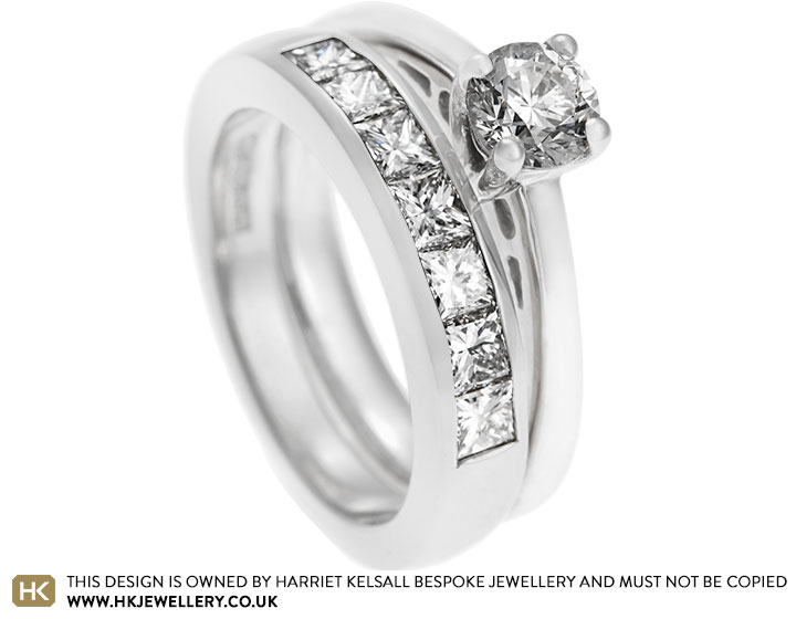 Karen's channel set diamond wedding band