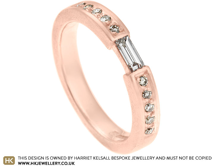 Sarah's Fairtrade 9 carat rose gold and diamond engagement ring