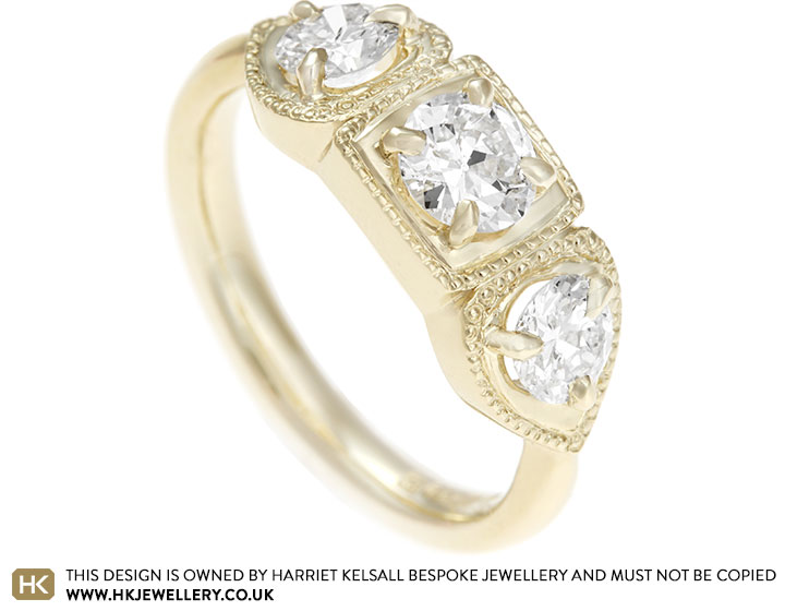 Sophie's Fairtrade 9 Carat Yellow Gold Engagement Ring With Inherited Diamonds