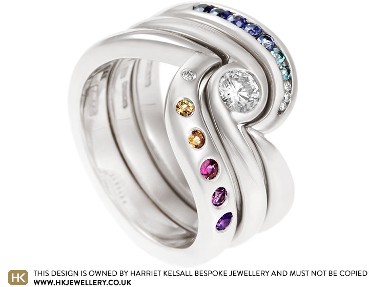 Rosalind's Sunset Inspired Fitted Eternity Ring