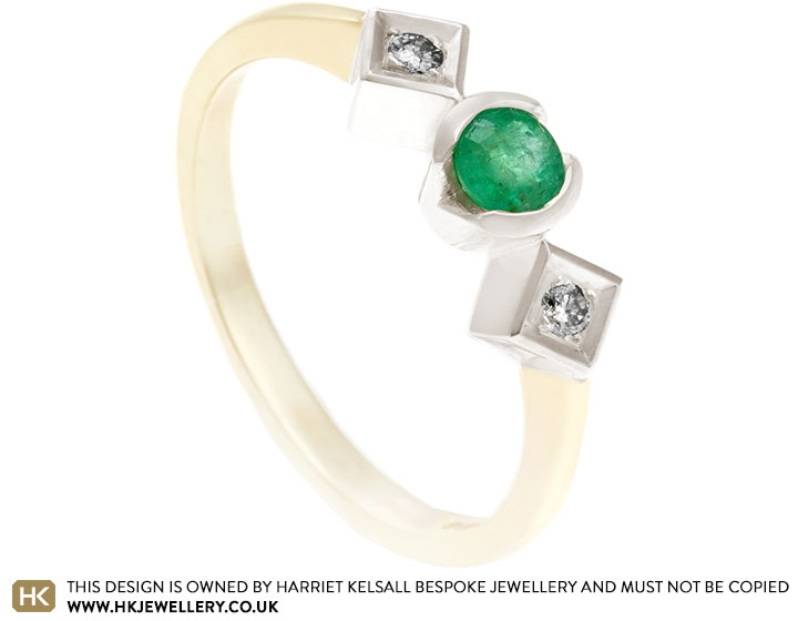 Susan's Redesigned Emerald Engagement Ring