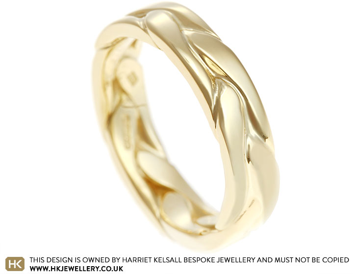 Bren's 18ct Yellow Gold Plait Design Dress Ring