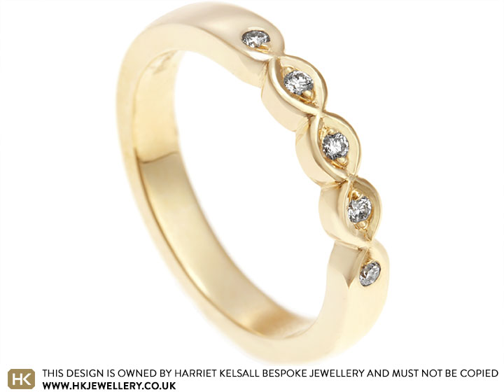 1.3mm Cross Shape Moissanite Diamond Ring Half Eternity Ring Sterling –  HollowayJewellery
