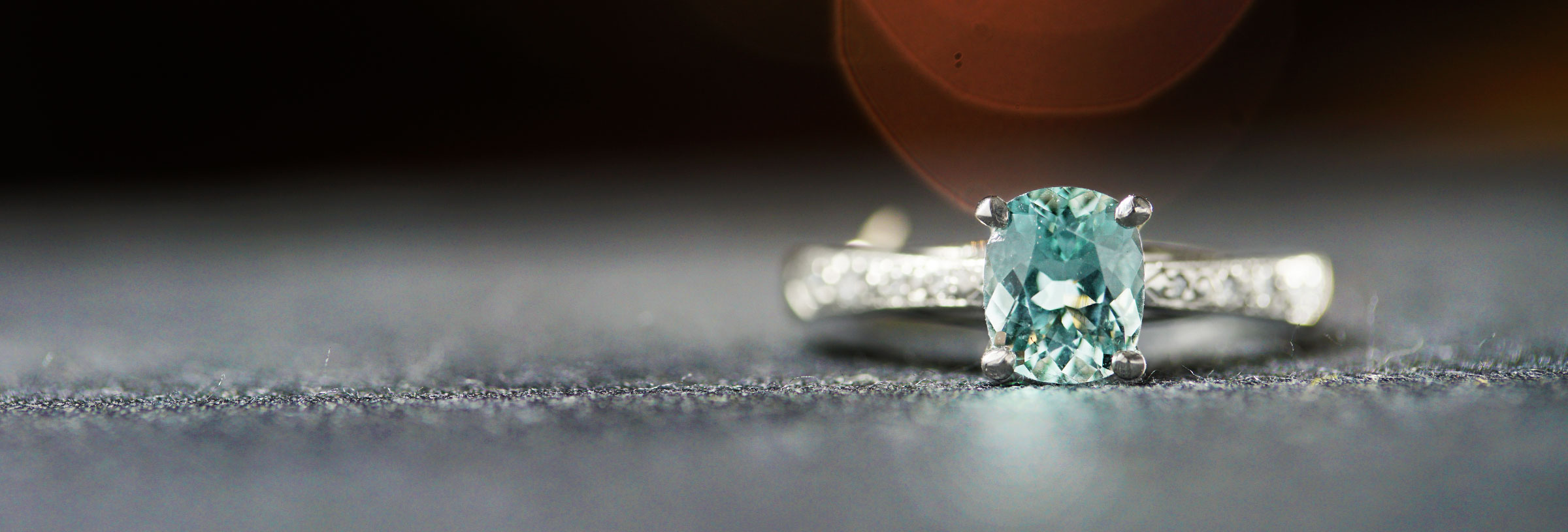 Radiant Aquamarine Engagement Ring with Diamonds and Filigree Basket ⋆  Laurie Sarah