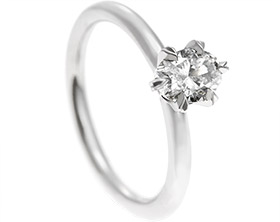 Nick proposed with this classically designed engagement ring in Iceland