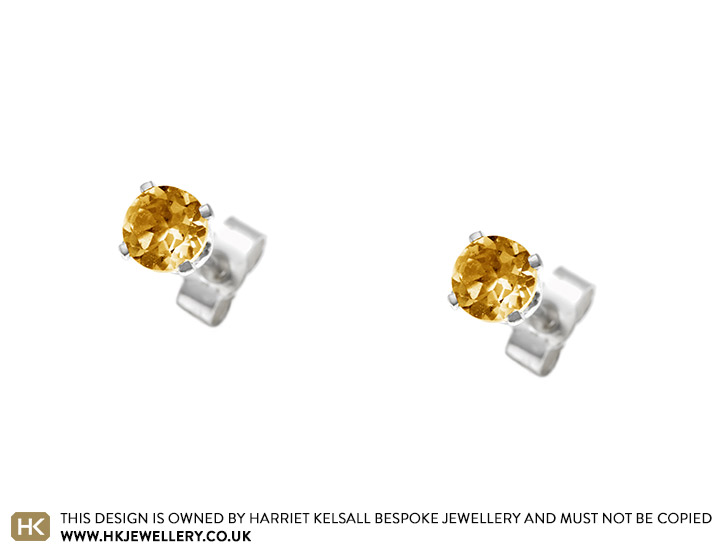 Channel Set Stud Earrings [XXXXXX]