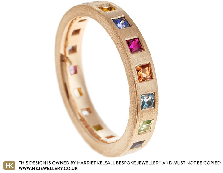 Marion's Multi-Coloured Eternity Ring