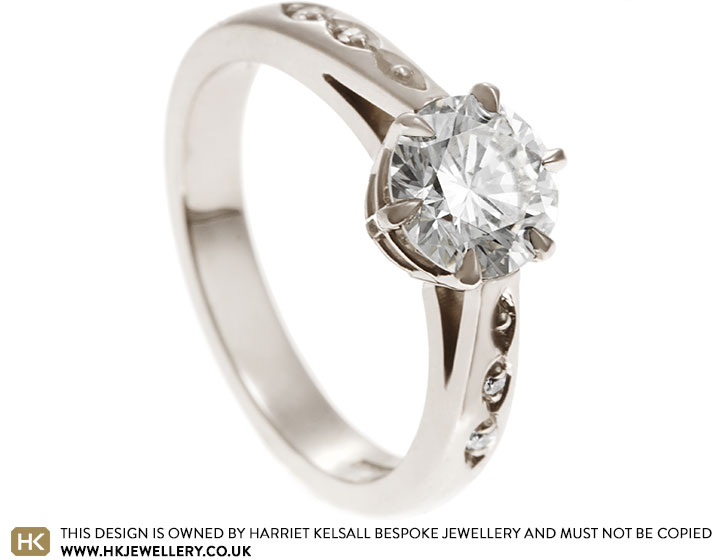 Helen's Fairtrade 18ct White Gold and Diamond Engagement Ring