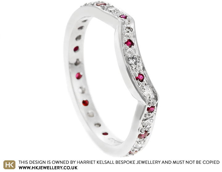 Faye's Fitted Ruby and Diamond Eternity Ring