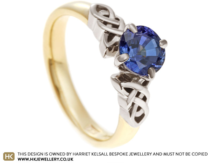 Celtic sapphire deals ring