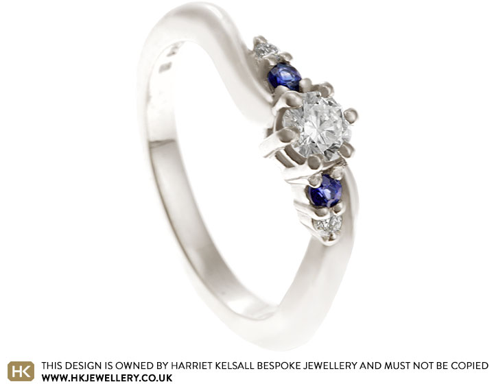 Emily's Sapphire and Diamond Trilogy Style Eternity Ring