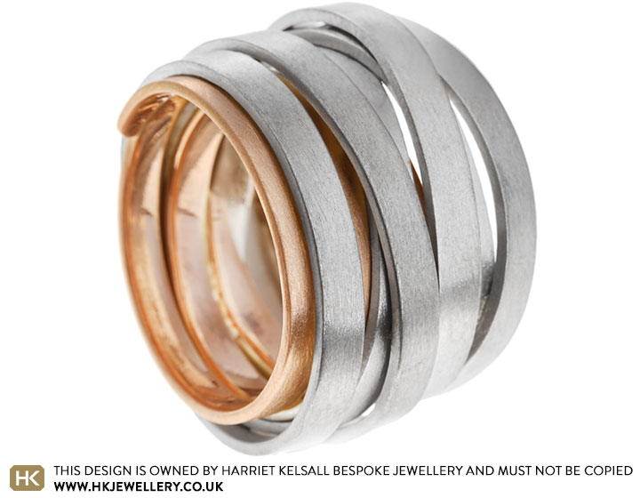 Palladium on sale gold ring