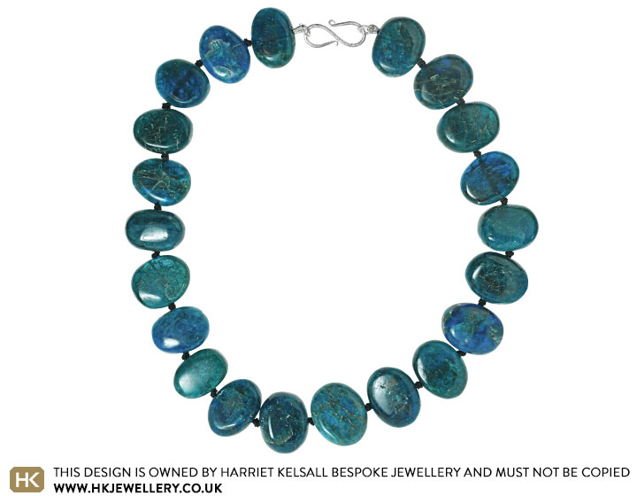 Deep Green Apatite Statement Necklace