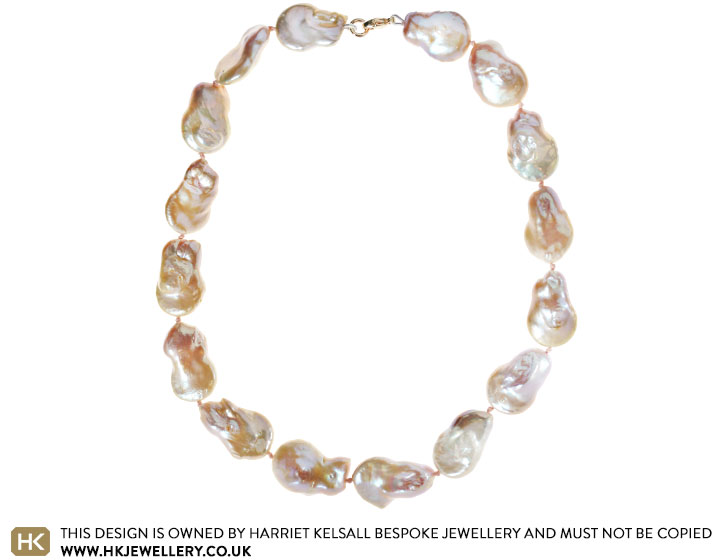 JOY Wild Pearl Necklace | Gold - שלי דהרי | מעצבת תכשיטים