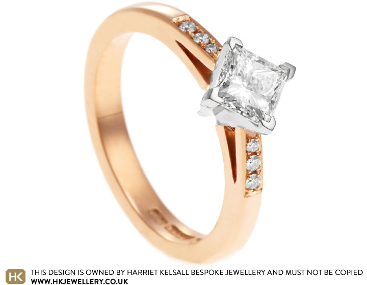 Ladies 925 Sterling Silver Princess Cut Wedding Engagement Ring - UK SELLER  | eBay