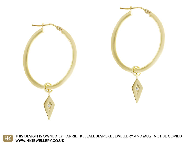 Asymmetric Reverse Hoop Earrings