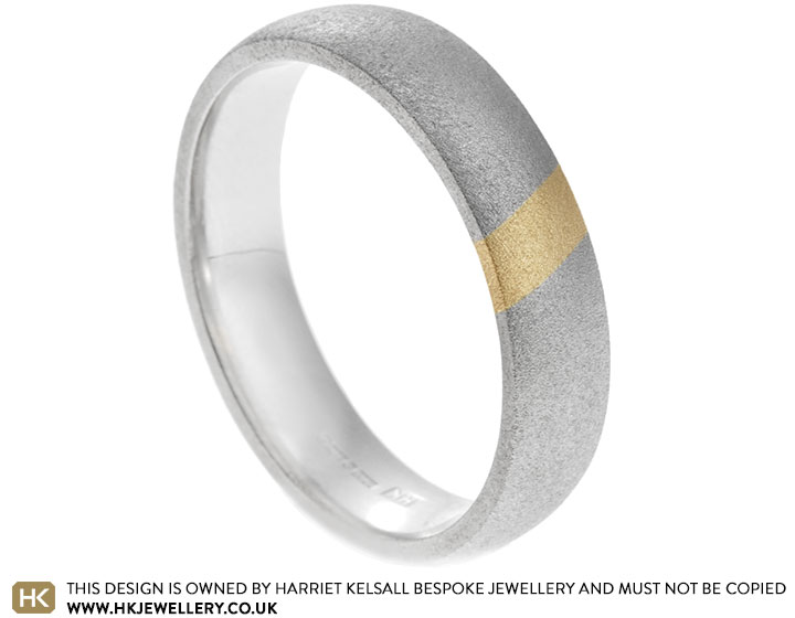 Richard's Platinum and 18ct Yellow Gold Wedding Ring