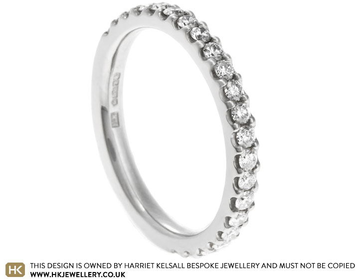 Hollie's Platinum and Diamond Wedding Ring